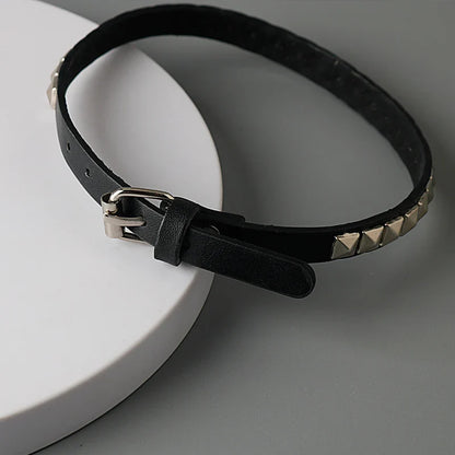 Anime Death Note Misa Amane Choker - Leather Rivet Collar Necklace for Men & Women, Punk Cosplay Jewelry Gift
