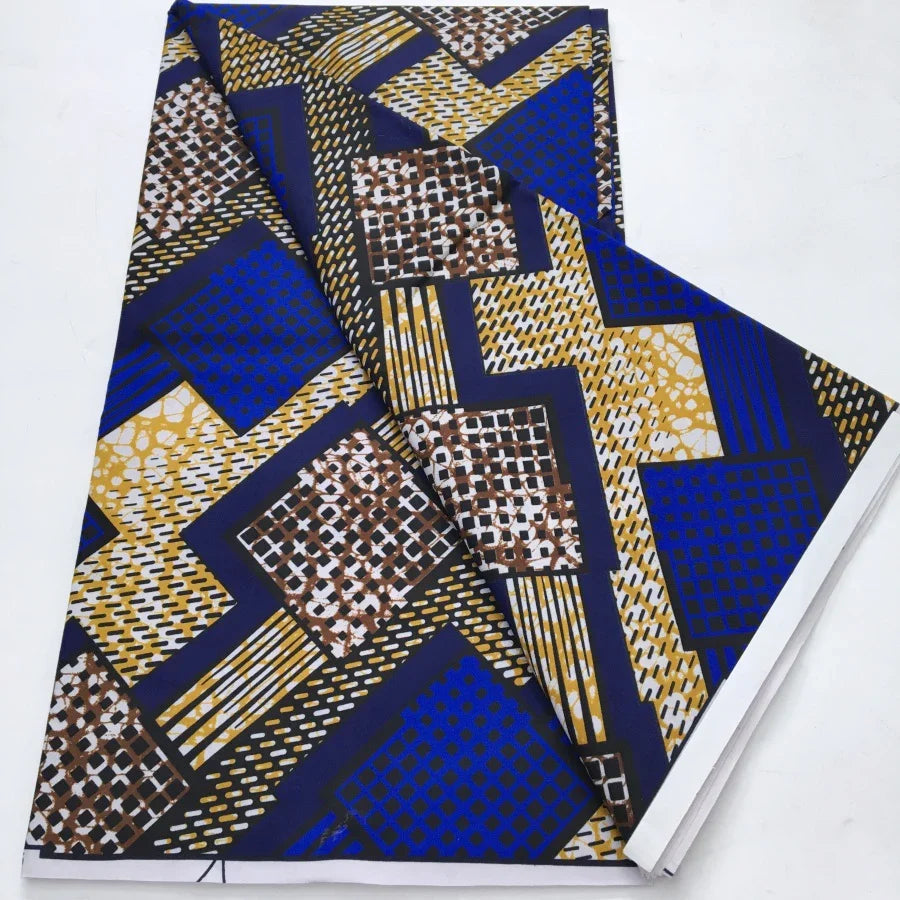 African Wax Print Fabric - Nigerian Ankara Batik Dutch Fabric for Women’s Dresses & Sewing Materials