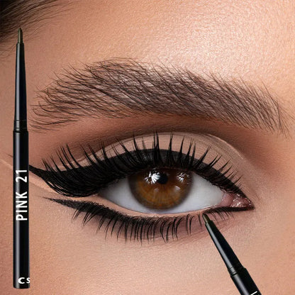 2PCS Black Eyeliner Pencils – Waterproof, Sweat-Proof, Long-Lasting Smudge-Proof Easy Glide Eye Makeup