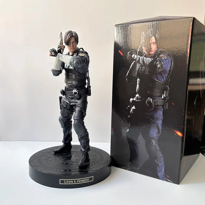 Biohazard RE Jill Valentine & Leon S. Kennedy Anime Figure – Evil Game Collectible Statue for Birthday Gifts