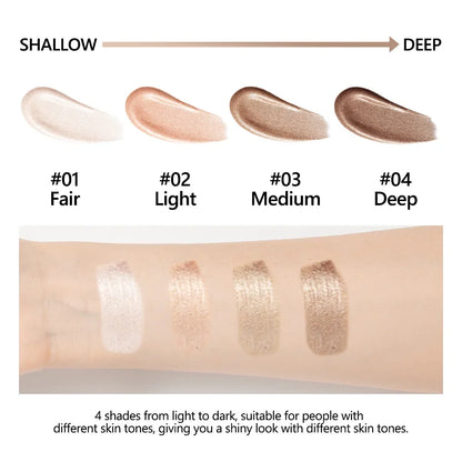 Glow Foundation Illuminator - Lightweight Moisturizing Glotion Natural Radiance Enhancer Multi-Purpose Highlighter Base