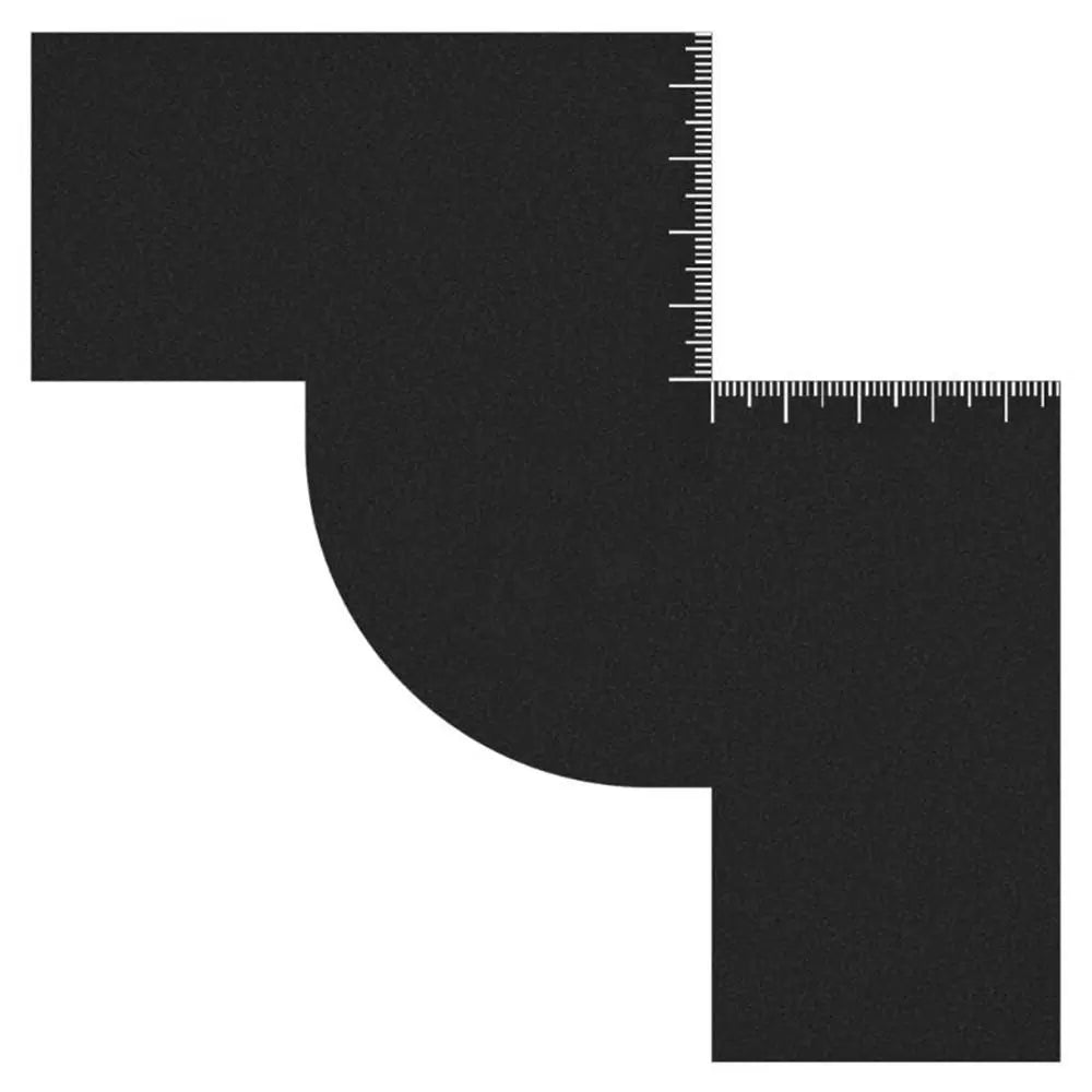 Reusable Barber Lineup Card - Beard & Hairline Shaping Tool with Measurement Guide