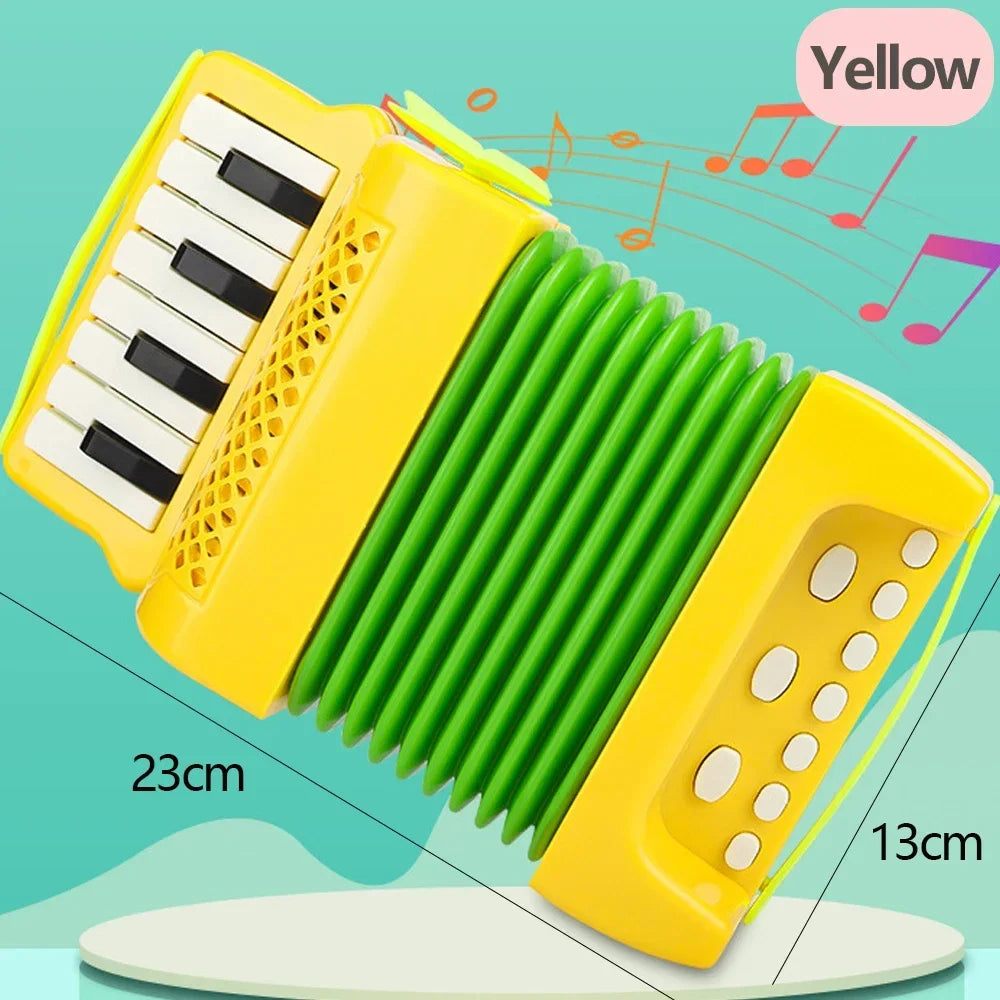 Kids Accordion Musical Toy - Educational Indoor Outdoor Instrument Gift for Toddlers Boys & Girls