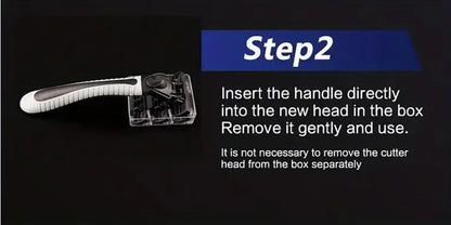 Premium 3-Layer Stainless Steel Safety Razor – Replaceable Blades for Smooth Shaving Men & Women