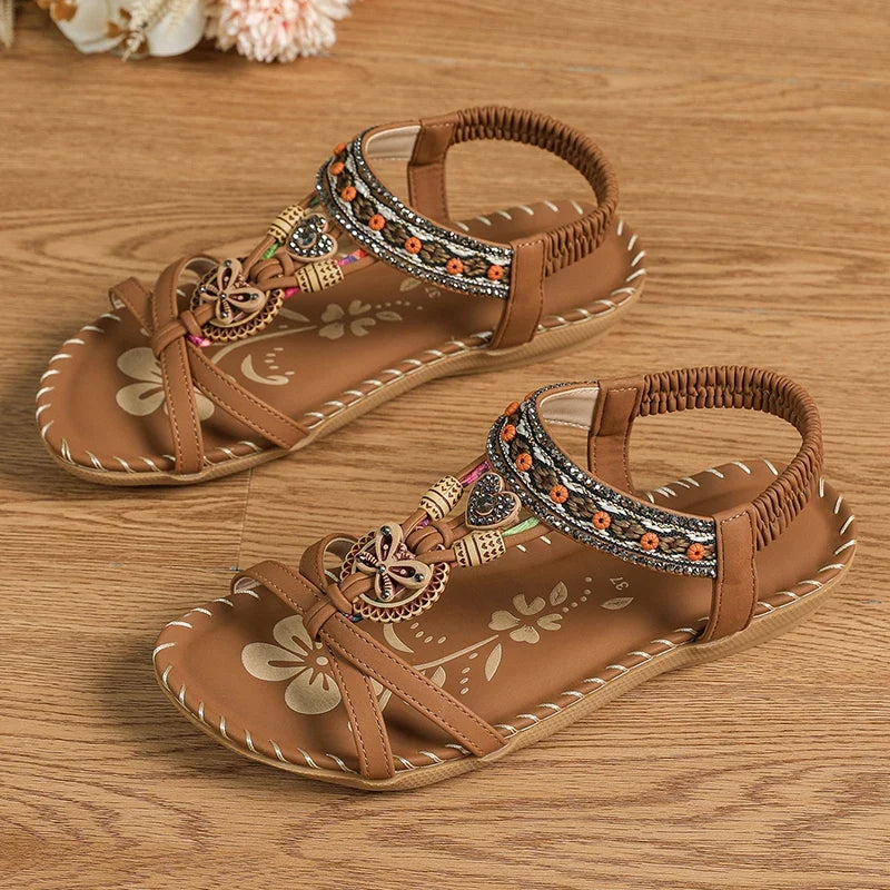 Women’s Summer Casual Sandals - Comfortable Walking Beach Shoes Outdoor Party Footwear for Ladies
