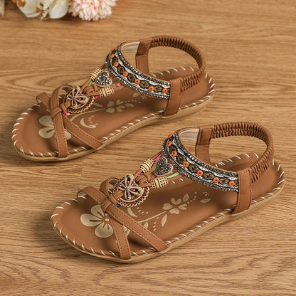 Women’s Summer Casual Sandals - Comfortable Walking Beach Shoes Outdoor Party Footwear for Ladies