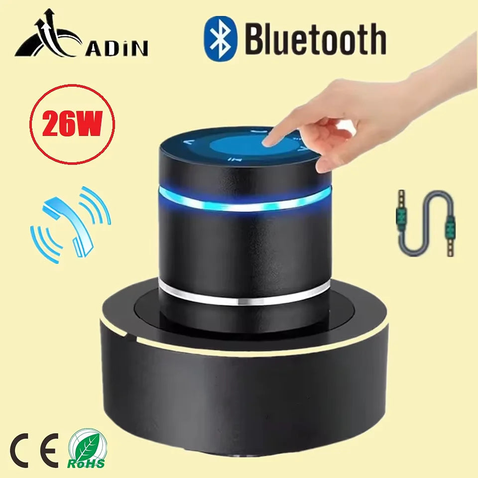 Adin 26W Vibro Bluetooth Speaker - Portable Wireless Vibration Resonance Subwoofer