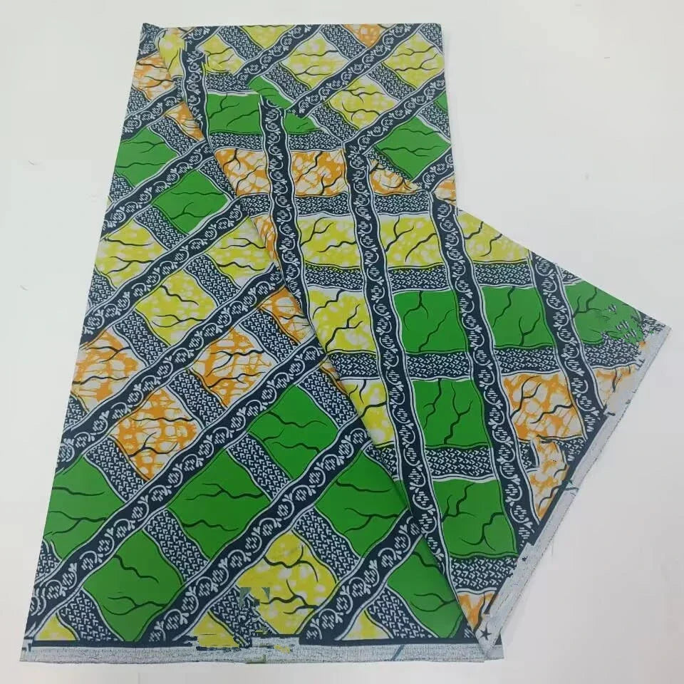 African Ankara Wax Print Fabric - 100% Cotton Batik Patchwork Sewing Material for Dresses & Crafts