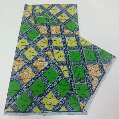 African Ankara Wax Print Fabric - 100% Cotton Batik Patchwork Sewing Material for Dresses & Crafts