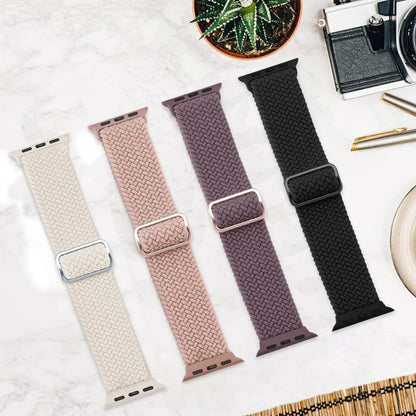 Braided Solo Loop Apple Watch Band – Stretch Nylon Bracelet Strap for Series SE, 6–11 & Ultra 2 (40mm–49mm) Adjustable Correa