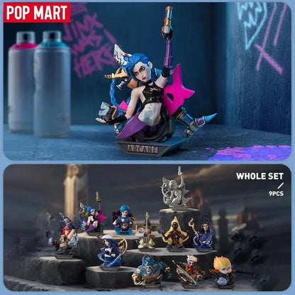 POP MART League of Legends Arcane Blind Box - Kawaii Anime Mystery Bag Surprise Action Figure Collectible Toy