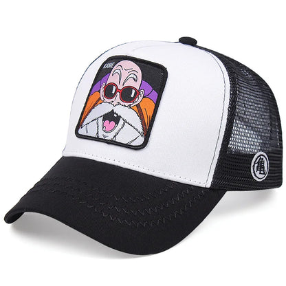 Dragon Ball Anime Baseball Cap - Goku Vegeta Buu Mesh Hip Hop Hat for Summer Casual Wear