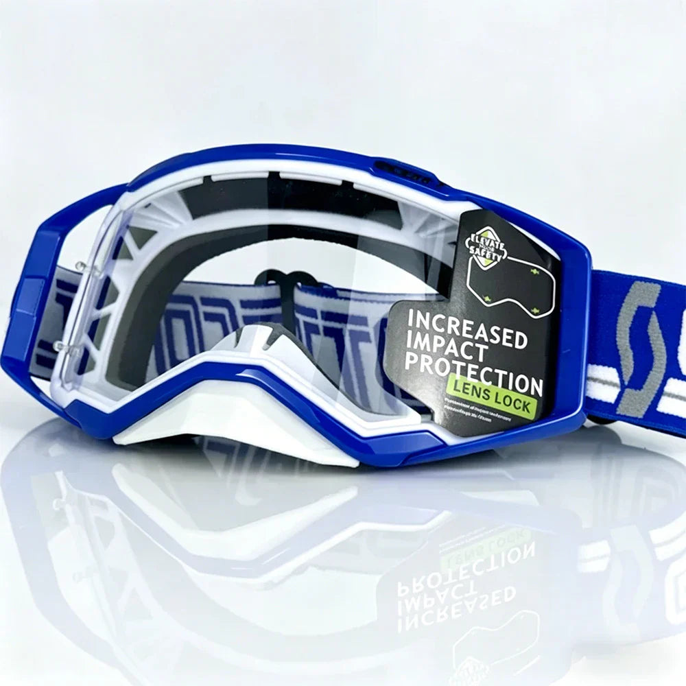 Windproof Motorcycle Goggles with HD Lenses – Off-Road Motocross & Cycling Safety Glasses for Men