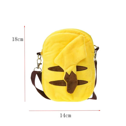 Gengar Mimikyu Snorlax Rowlet Lucario Charmander Plush Backpack — Pokémon Anime Shoulder Bag Toy Doll