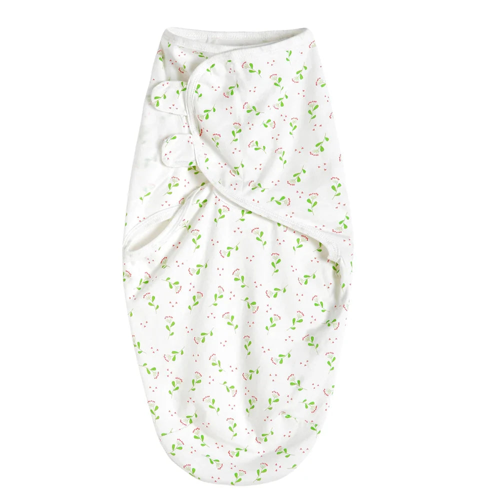 100% Cotton Newborn Swaddle Sleep Sack – Thick Infant Baby Wrap Cocoon Diaper Bag (INSULAR Summer)