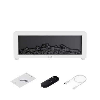 Air Humidifier & Essential Oil Diffuser – Home Aroma Humidifier with Flame Effect, LED Light, and Remote Control