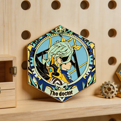 Honkai Star Rail & Genshin Impact Metal Brooch Pins - Cyrene Phainon Flins Columbina Kawaii Cosplay Badges Fan Gift