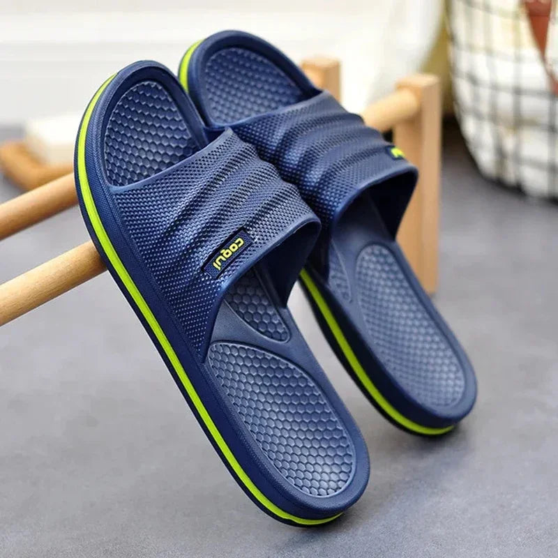 Men’s Summer EVA Home Slippers – Lightweight Slip-On Indoor House Shoes for Bathroom, Living Room & Beach Comfort