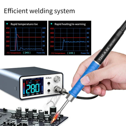 Aixun 200W T3A Smart Soldering Station – T12/T245 Handle for PCB & BGA Motherboard Welding Repair Tools