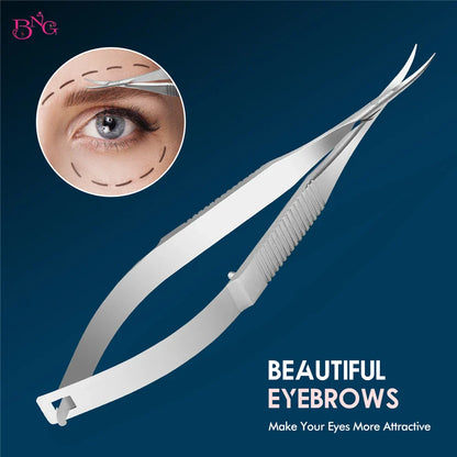 BNG Stainless Steel Cuticle Nipper & Dead Skin Remover Pliers – Straight Manicure & Eyebrow Scissors Beauty Tools