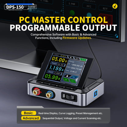 FNIRSI DPS-150 Mini Laboratory DC Power Supply — Adjustable 30V 5A Digital Display CNC Regulator
