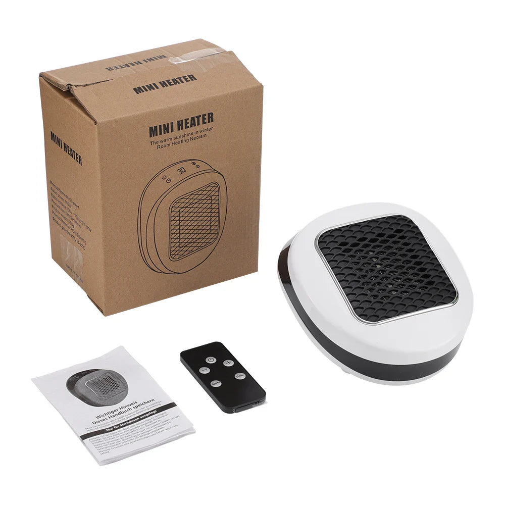 Portable PTC Electric Heater – EU/US Wall-Plug, Adjustable Temperature, Low-Noise Home & Bathroom Warmer