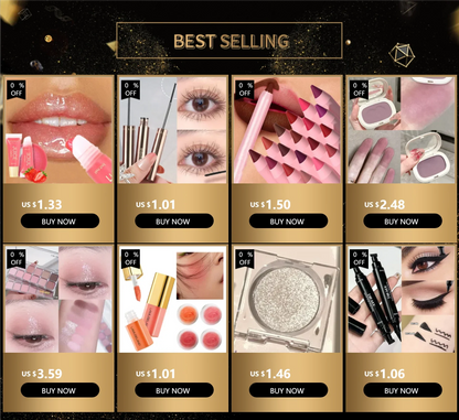 12PCS Mini Makeup Finger Puffs – Triangle & Water Drop Velvet Foundation Sponges Cosmetic Blender Set