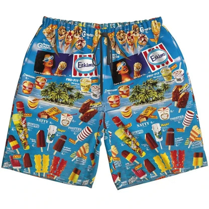 3D Ice Cream Hawaiian Shirt - Trendy Unisex Oversized Short Sleeve Beach Party Shirt