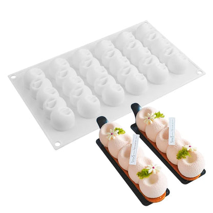 DIY Caterpillar Silicone Mold – Baking Tray for Chocolate, Candy, Biscuits, Cake, Jelly, Ice, Soap & Candle Making, Cute Gift Set