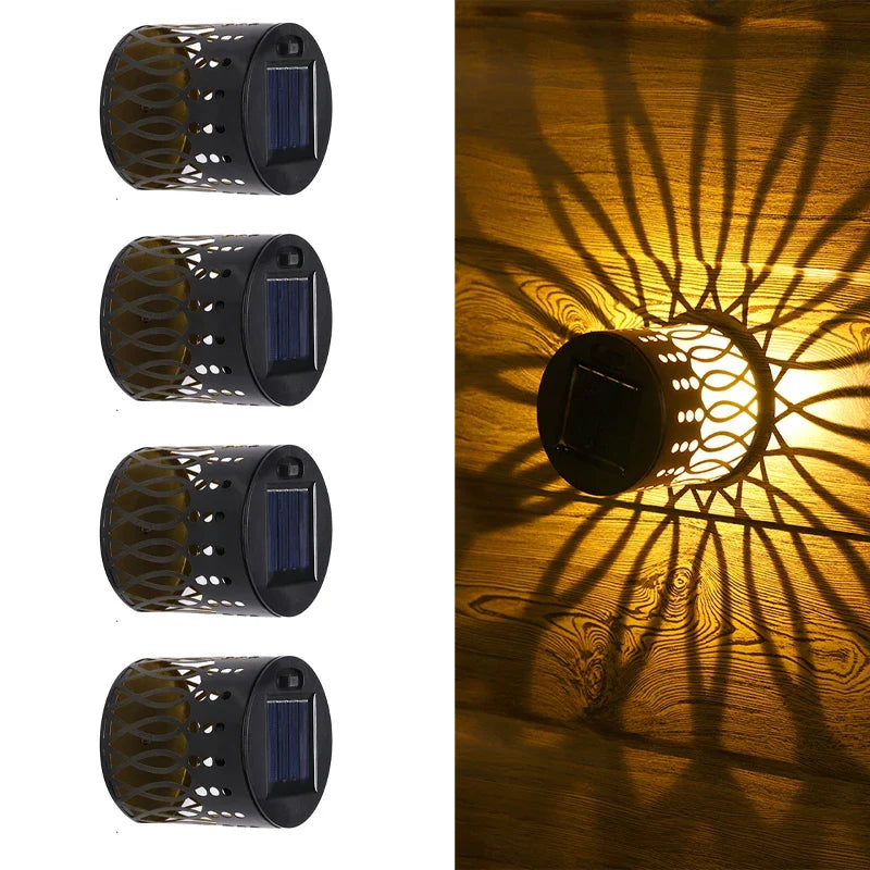 2026 Solar Outdoor Wall Light - Waterproof Projection Lamp for Yard, Patio & Landscape Decor