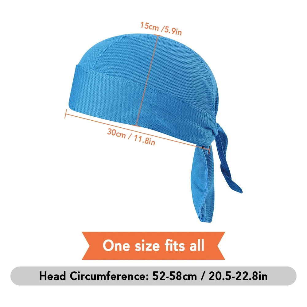 Sweat-Wicking Cycling Headscarf - Breathable Sports Bandana for Running, Hiking & Helmet Use