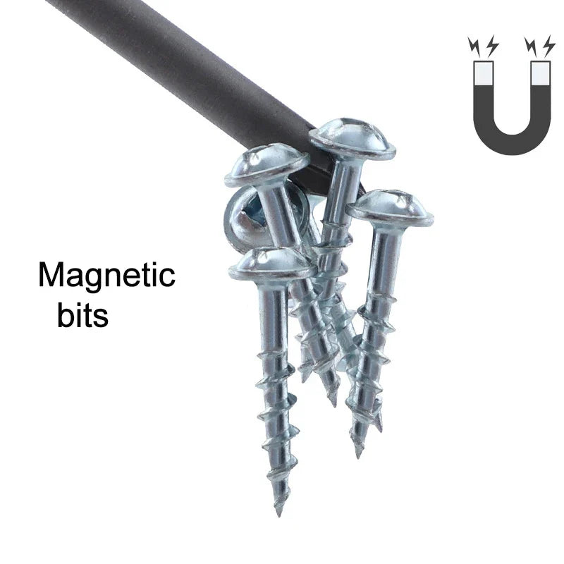 12Pcs 1/4 Inch Magnetic Screwdriver Bits - 50mm 75mm 100mm Long Power Tool Bit Set