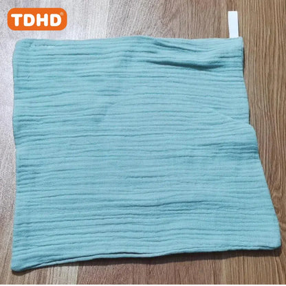 TDHD 5PCS Baby Towels – Soft Cotton Muslin Squares for Newborns, Infant Hand, Bath, Shower, and Face Use