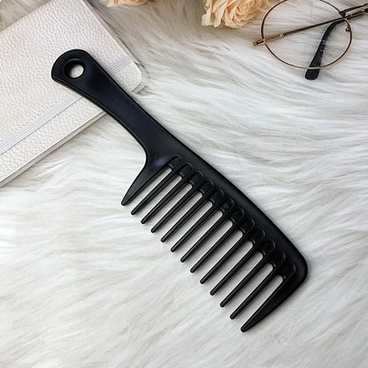 Heat Resistant Hairdressing Comb – Wet Hook Curly Hair Brush with Coarse Wide Spike Teeth, Pro Salon Styling & Dyeing Tool for Women
