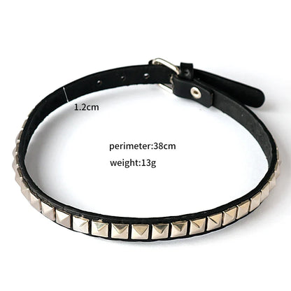 Anime Death Note Misa Amane Choker - Leather Rivet Collar Necklace for Men & Women, Punk Cosplay Jewelry Gift