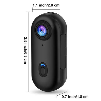 4K Thumb Action Camera — HD Sports Cam with Image Stabilization, Auto Exposure & Rechargeable 800mAh Battery