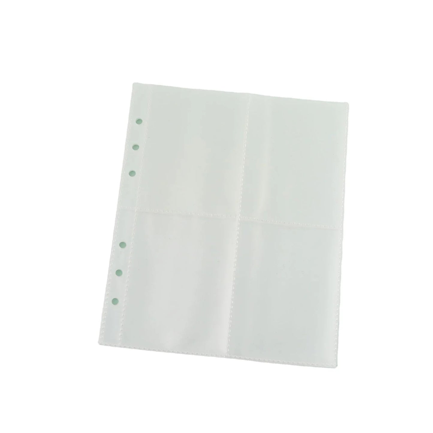 A5/A6/A7 Transparent File Holder Set – 10pcs 6-Hole Loose Leaf PVC Binder for DIY Document Storage