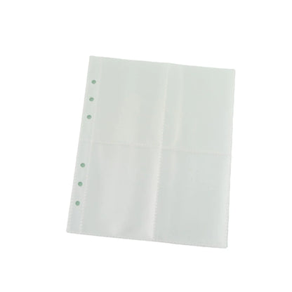 A5/A6/A7 Transparent File Holder Set – 10pcs 6-Hole Loose Leaf PVC Binder for DIY Document Storage