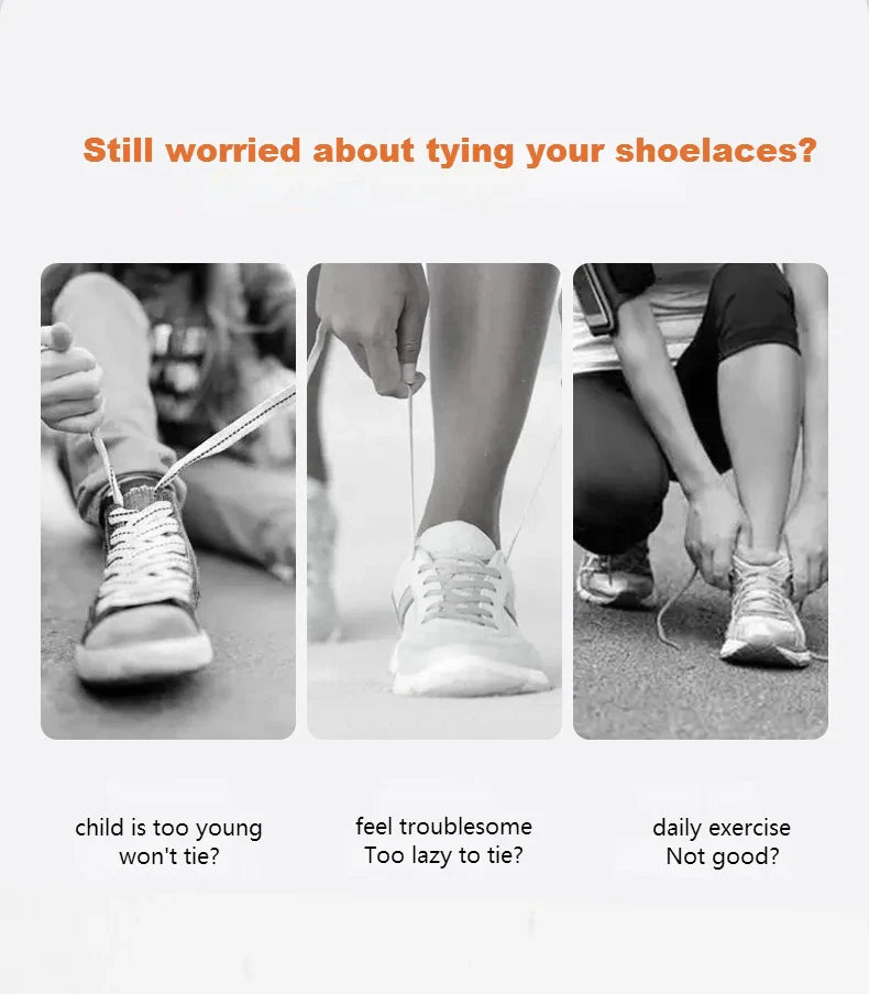 No-Tie 8MM Flat Elastic Shoelaces – Quick Sneakers Laces for Kids & Adults, Shoe Accessories