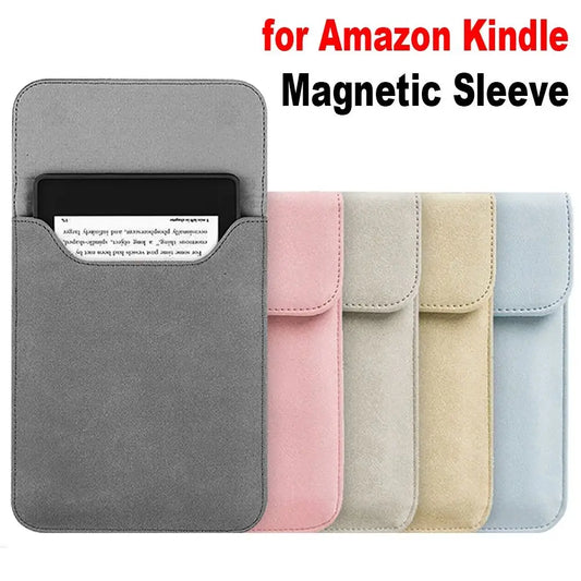 PU Leather Kindle Tablet Sleeve - Protective Carrying Pouch for Paperwhite 11th Gen 6.8" & 6" eReader Cover