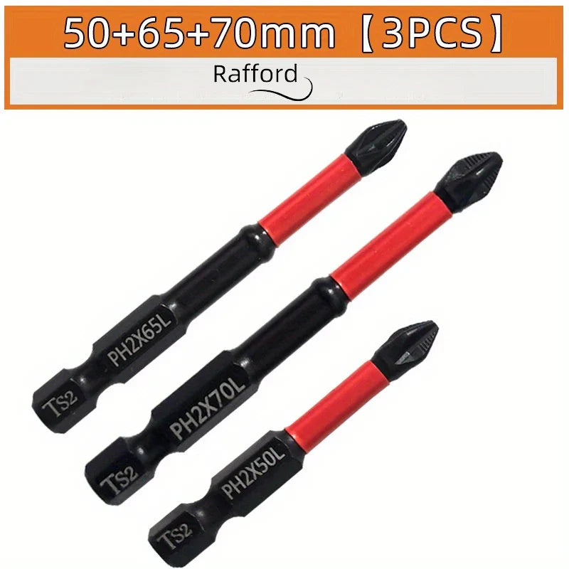 Magnetic Non-Slip S2 Steel Drill Bit Set (3/6/12PCS) – Crosshead Impact Bits for Electric & Hand Screwdrivers Tool Kit