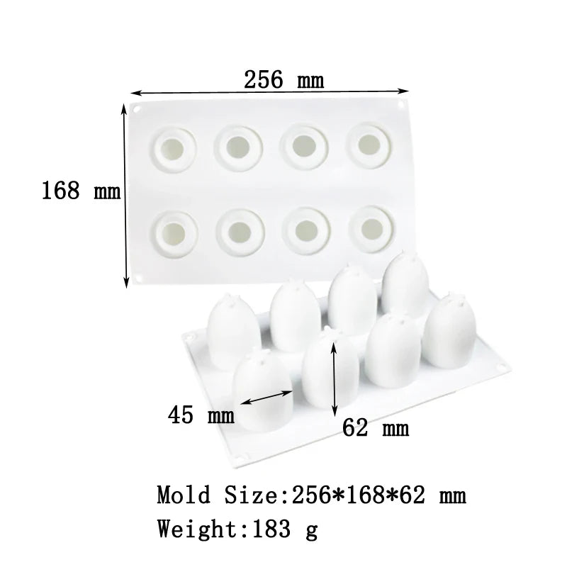 3D Lemon Shape Silicone Cake Mold — French Dessert Baking Tools for Brownies, Mousse & Pastry Decoration