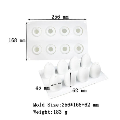 3D Lemon Shape Silicone Cake Mold — French Dessert Baking Tools for Brownies, Mousse & Pastry Decoration