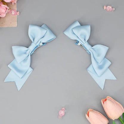 Kawaii Handmade Bow Hair Clip - Sweet Anime Lolita Cosplay JK Hair Accessory
