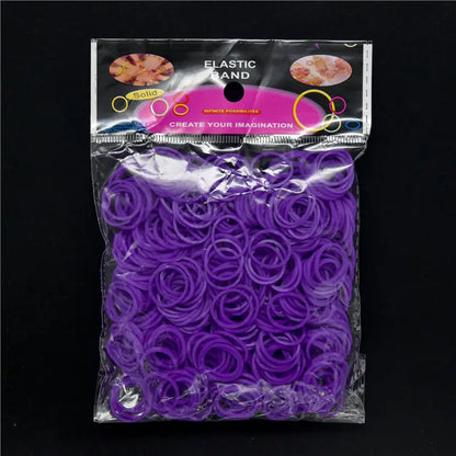 600 Colorful Rubber Loom Bands – DIY Elastic Bracelet Kit for Kids & Women Crafting