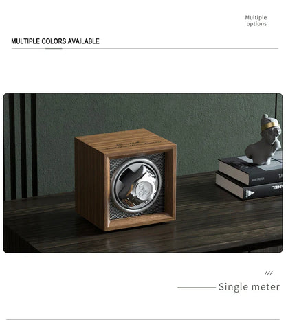 IBBETON Luxury Wood Watch Winder – High-End Automatic Watch Box (2/4/6 Slots) with Mabuchi Mute Motor & Storage Cabinet