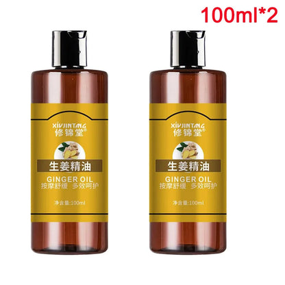 Ginger Essential Oil - Pure Plant Massage Oil for Moisturizing, Hydrating & Spa Body Care