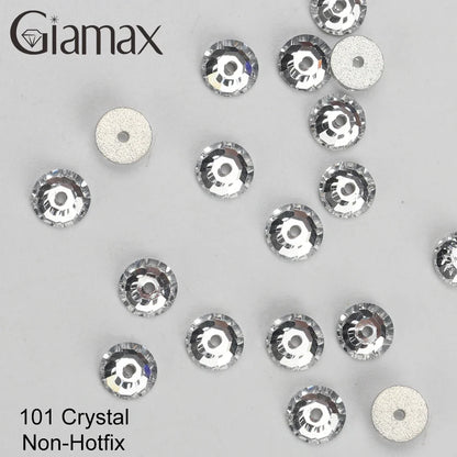 Giamax Purple Velvet Topaz Crystal Rhinestones - Flatback AB Sewing Stones for Garments, Clothes & Bags