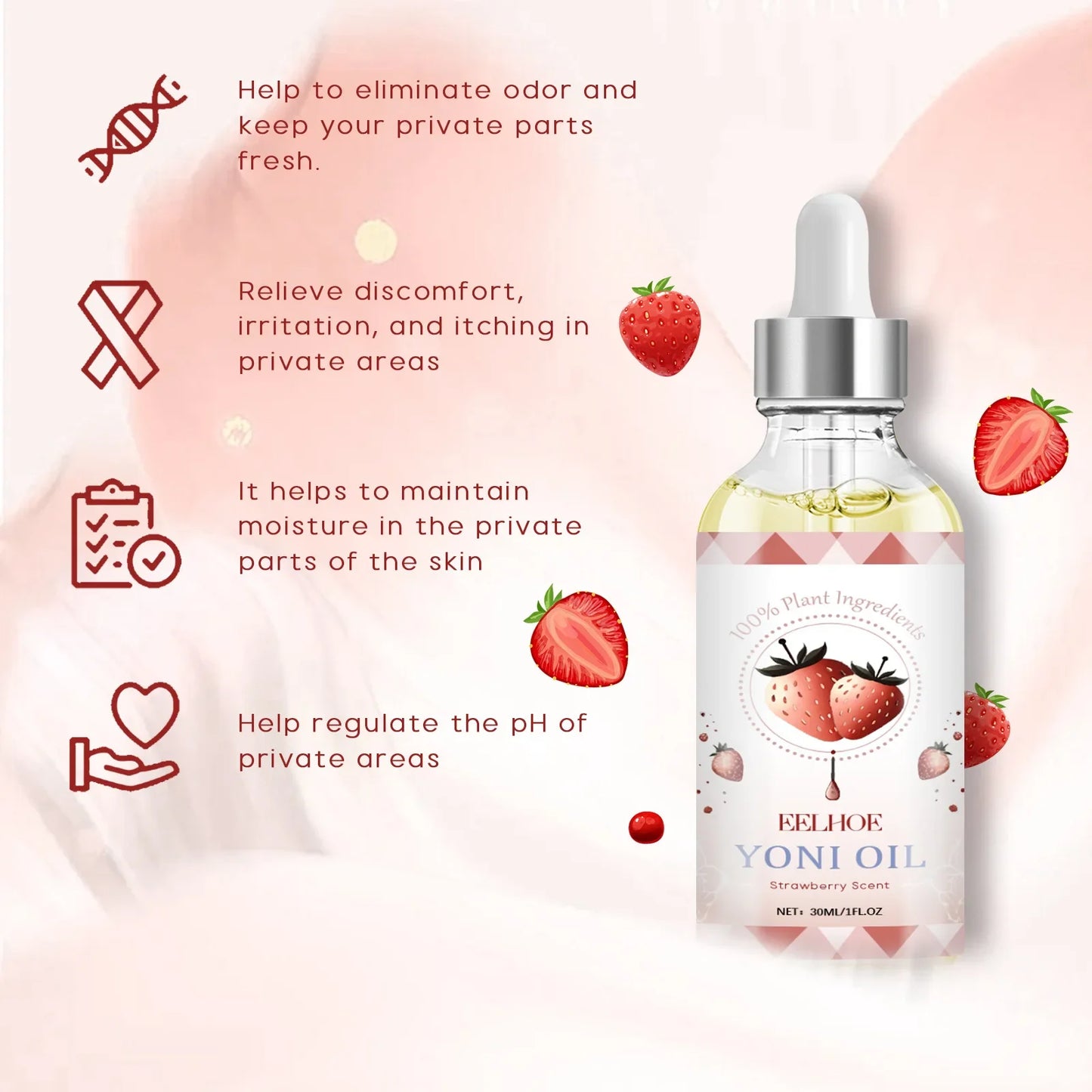 EELHOE Yoni Care Oil - Feminine Hygiene & Body Massage Essence for Women