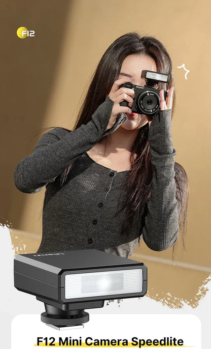 Ulanzi F12 TTL Wireless Flash Trigger – Auto & Manual Continuous Shooting for Canon, Nikon, Fuji, Sony Cameras